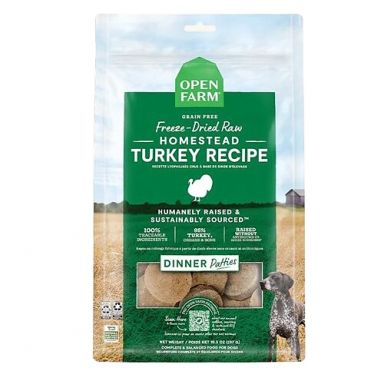Open Farm - Grain Free Homestead Turkey Freeze Dried Patties